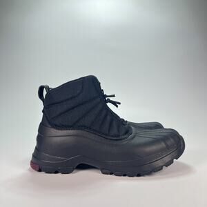 Sperry Duck Float Black Zipper Seacycled Winter Boot STS88064 Women's Size 8.5